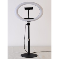RING LIGHT LS-260-6 10.0" COM SUPORTE DE TELEFONE E SUPORTE AJUSTÁVEL 3 AJUSTES DE CORES PRETO RING LIGHT LS-260-6 10.0" COM SUPORTE DE TELEFONE E SUPORTE AJUSTÁVEL 3 AJUSTES DE CORES PRETO